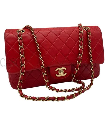 borsa chanel vernice rossa vintage|Borse Chanel in Vernice Rosso .